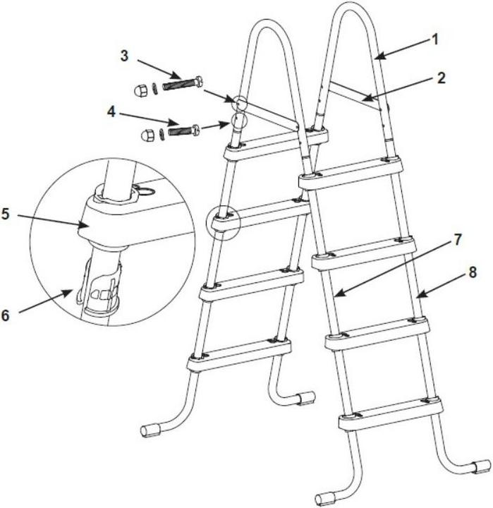 Actual product image Intex Access ladder