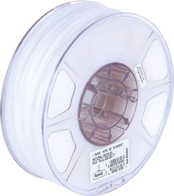 Actual product image eSUN HIPS Natural Filament 1.75mm 1Kg (HIPS, 1.75 mm, 1000 g, White)