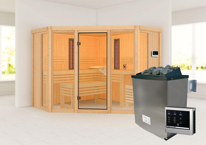 Produktbild Karibu Infrarotkabine Asta Eckeinstieg (9 KW externe Steuerung)