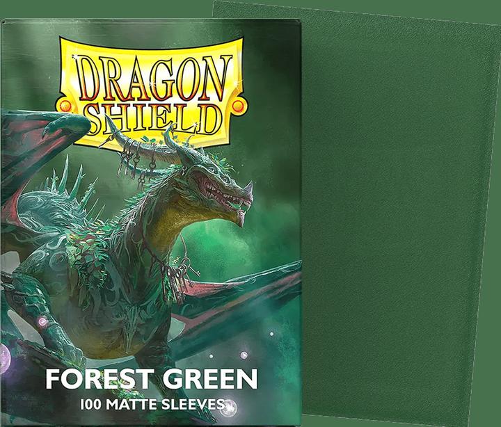 Image du produit Arcane Tinman Sleeves Matte Dragon Shield (100) - Forest Green (63X88mm)