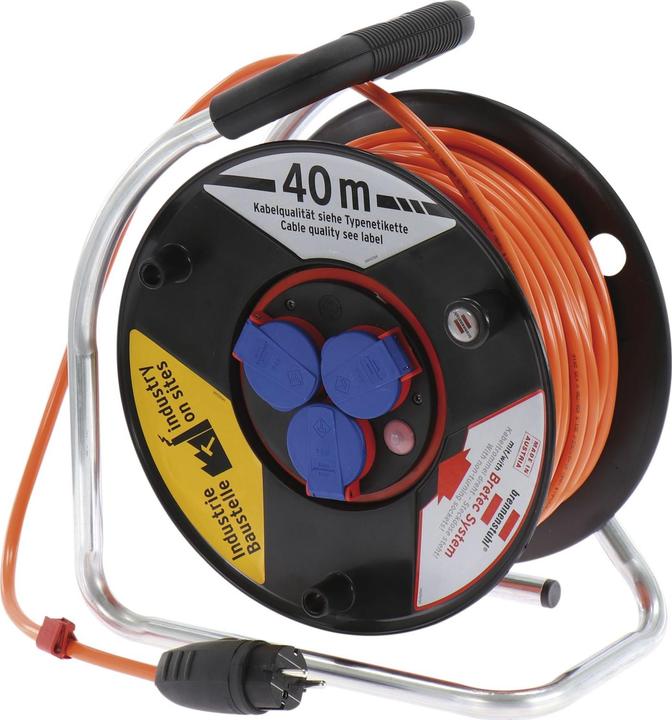 Brennenstuhl Kabeltrommel Super Solid 3G1,5 Länge 40 m IP44 (40 m, 1.50 mm²)