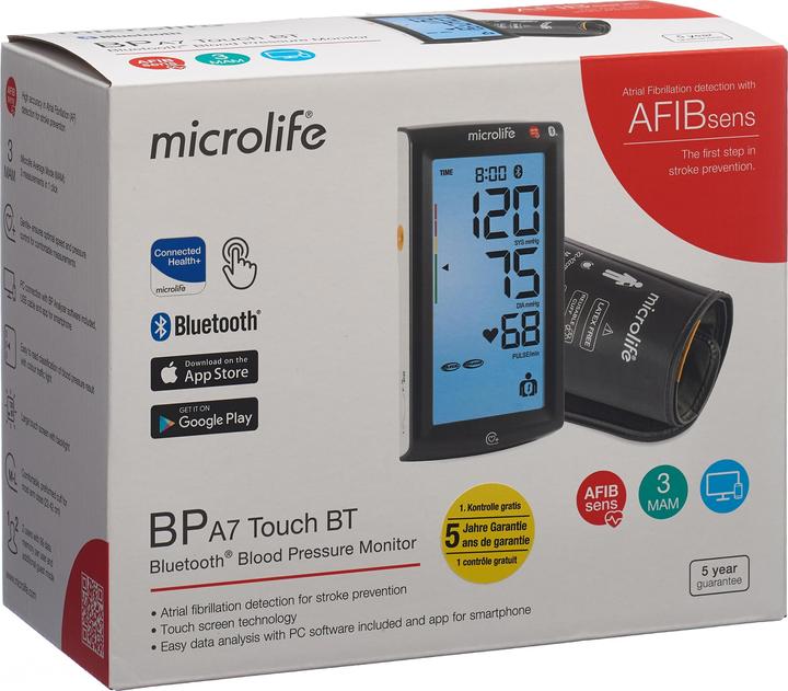 Produktbild Microlife Blutdruckmessgerät A7 (Blutdruckmessgerät Oberarm)