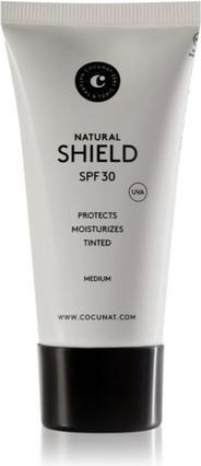 Actual product image Cocunat Natural Shield tinted face sunscreen SPF 30 50 ml (Suntan cream, SPF 30, 0.05 g)