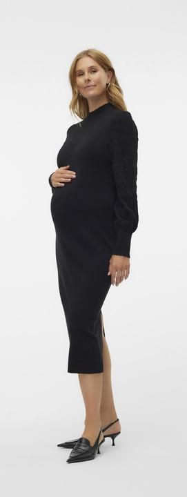 Immagine prodotto Vero Moda Maternity Vestibilità aderente Scollo alto con maniche a palloncino Abito midi Abito in maglia (M)
