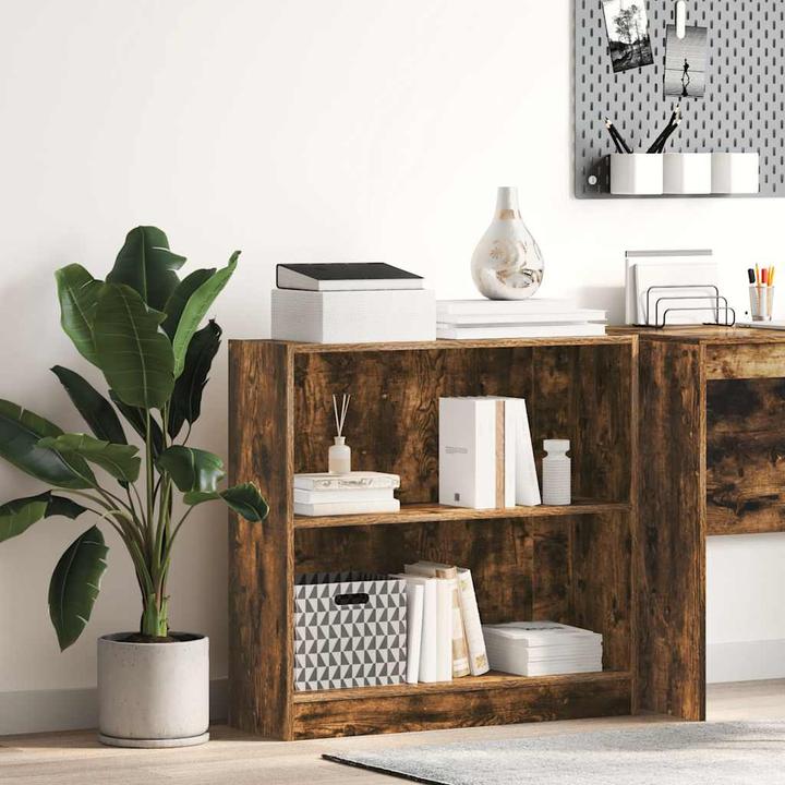 Immagine prodotto VidaXL Bücherregal Regal Standregal Büroregal Aufbewahrungsregal Räuchereiche (80 x 24 x 76 cm)