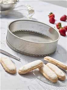 Image du produit de Buyer Moule à Cake En Inox Perforé Fond Amovible 20x6.5cm (20 cm)