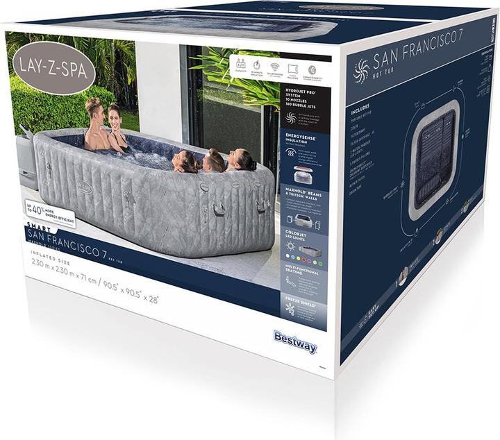 Produktbild Bestway Lay-Z-Spa San Fran cisco HydroJet Pro (7 Pers.)