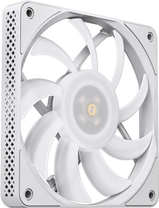 Actual product image Jonsbo HF1215 Slim PWM fan, ARGB, 120mm - white (120 mm, 1 x)