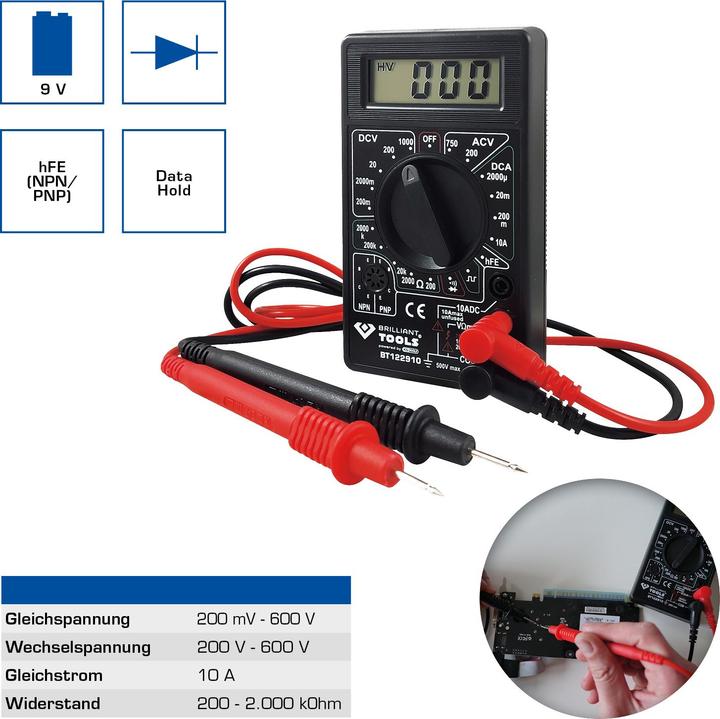 Image du produit KS Tools Multimètre numérique