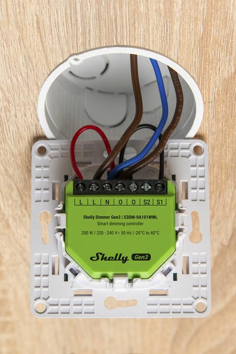 Actual product image Shelly Dimmer Gen3 (Dimming actuator)