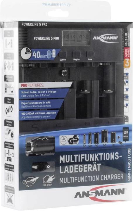 Produktbild Ansmann Powerline 5 Pro (1 Stk., Ladegerät ohne Akku)