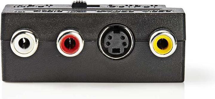 Produktbild Nedis SCART-Adapter | SCART Stecker | S-Video Female / 3x Cinch Buchse | Vernickelt | Schaltbar | AB