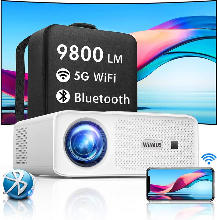 Actual product image WiMiUS W7 WiFi Bluetooth Beamer
