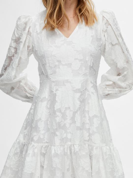 Produktbild Selected Femme Geblümtes Langarm Minikleid (38)