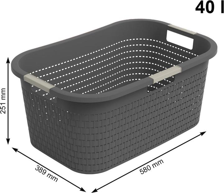 Produktbild Rotho 2er Set Wäsche COUNTRY (40 l)