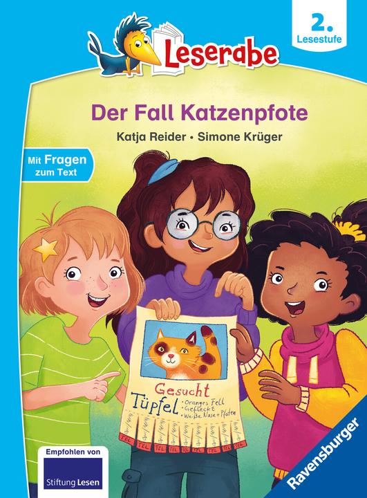 Produktbild Ravensburger Der Fall Katzenpfote - Leserabe ab 2. Klasse - Erstlesebuch für Kinder ab 7 Jahren (Deutsch, Katja Reider, Simone Krüger, 2023)