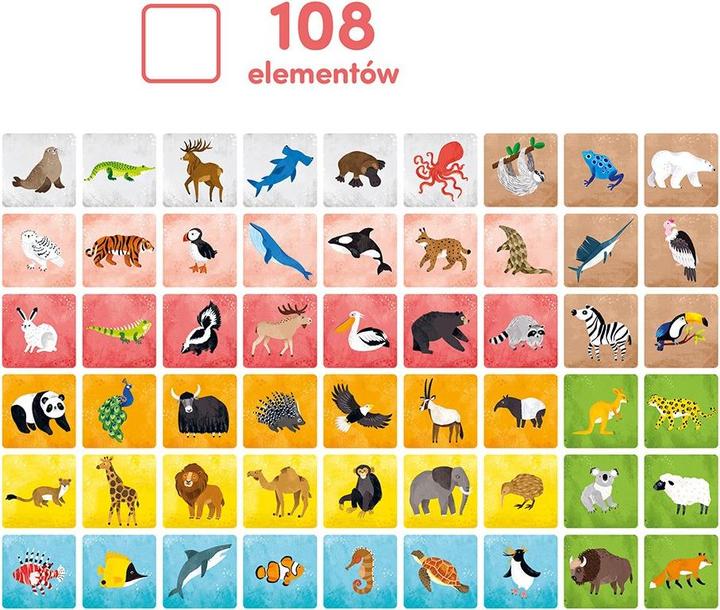 Produktbild Czuczu Memory-Spiel „Tiere der Welt“.