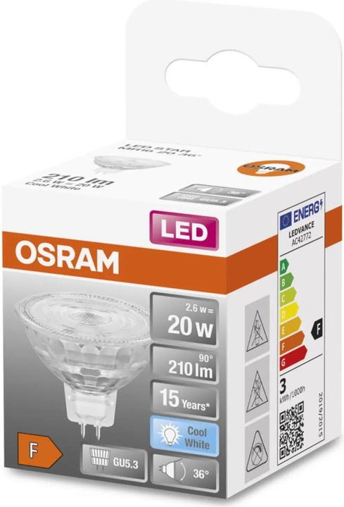 Produktbild Osram Led Star Mr16 (GU5.3, 2.60 W, 210 lm, 1 x, F)