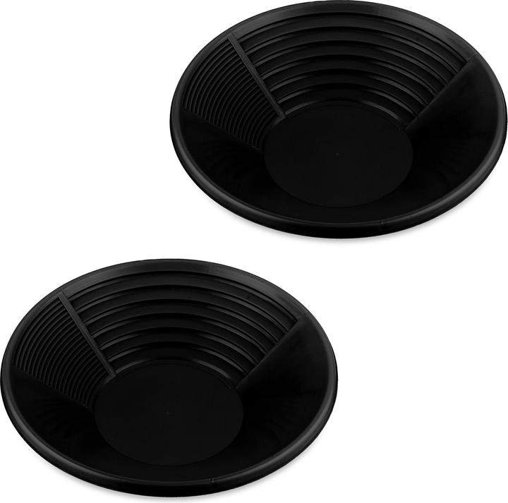 Actual product image Relaxdays 2x gold panning pan