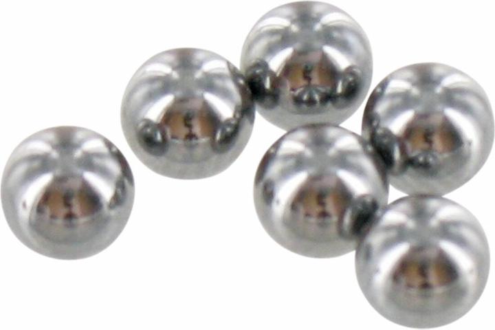 Actual product image VAR Steel balls 3/16" (4.76mm) bottle of 300 pcs.