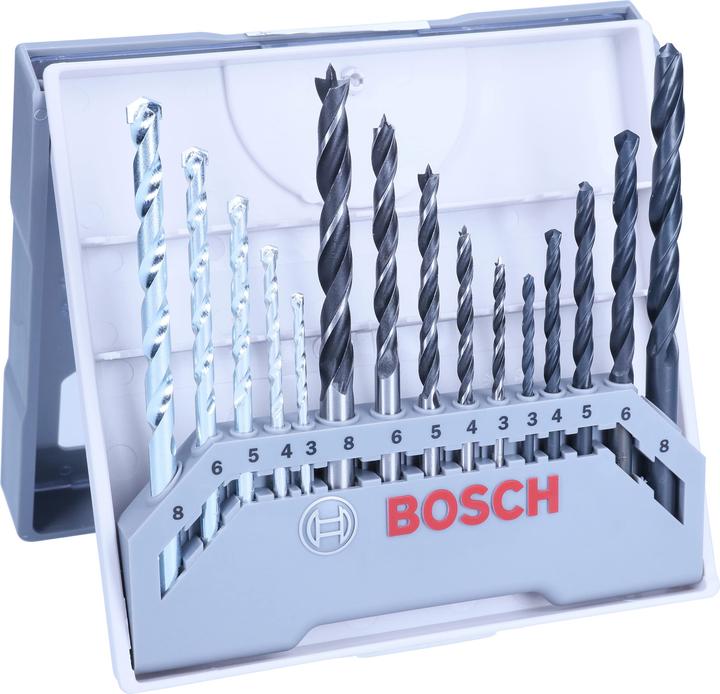 Bosch Professional Zubehör Boorset. gemengd. 15 stuks. 3-8 mm. 3-8 mm. 3 (8 millimeter)