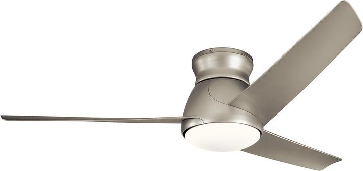 Image du produit Elstead Lighting Eris ventilateur de plafond silencieux avec lumière LED Ø152cm IP44 extérieur + télécommande Nickel