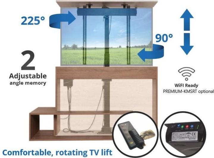 Immagine prodotto Xantron Sollevatore per mobili TV PREMIUM-K1-RotoLift-AutoLid (Universale, 50", 30 kg)