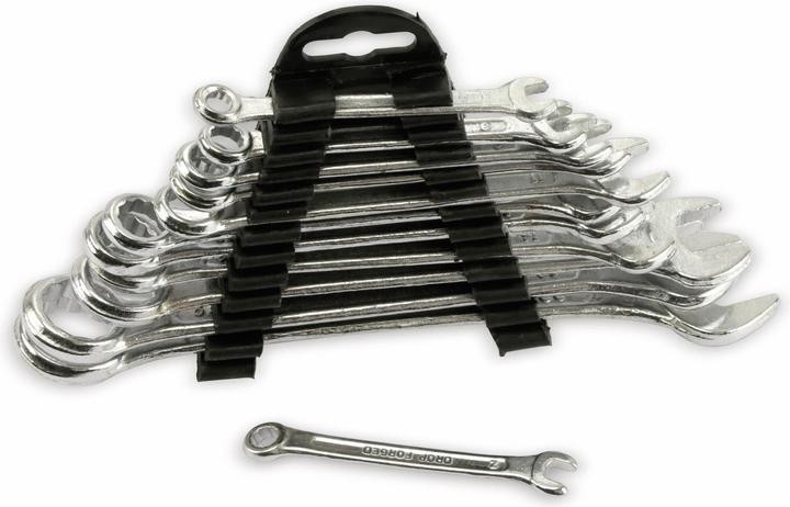 Kinzo Spanner set combi (22 mm, 8 mm, 10  mm, 14 mm, 21 mm, 18 mm, 11 mm, 7 mm, 12 mm, 19 mm, 17 mm, 20 mm, 15 mm, 13 mm, 6 mm, 9 mm, 16 mm)