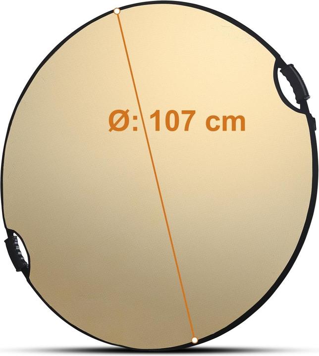 Actual product image Walimex pro Pro 5 in 1 Faltreflektor wavy comfort (Folding reflector, 107 cm)