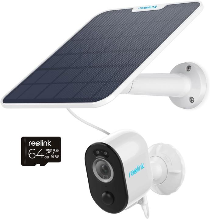 Produktbild Reolink Argus Series B330+Solar Panel+64GB SD Card-5MP (2560 x 1440 Pixels)