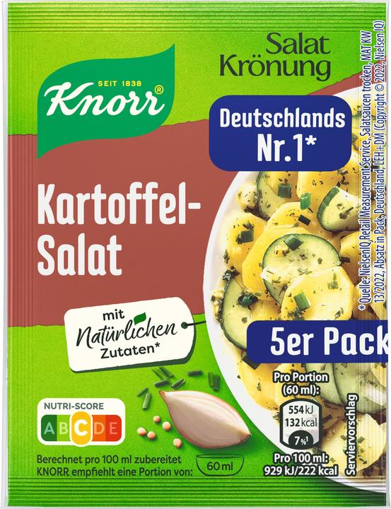 Produktbild Knorr Salatkrönung Kartoffelsalat 5er-Pack ergibt 600 ml (40 g)