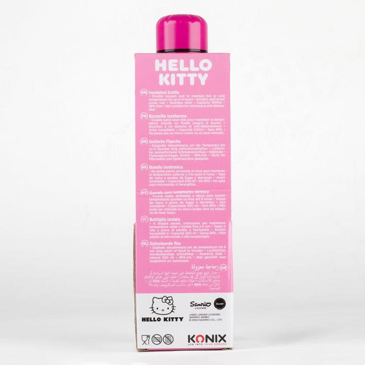 Actual product image Konix HELLO KITTY - Bonbons - Bouteille en Acier Inoxydable 500ml (0.50 l)