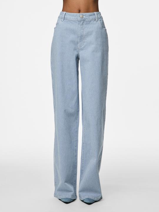 Actual product image Pieces PCBILLO MW GESTREIFTE Wide Fit Jeans (L)