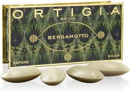 Actual product image Ortigia Sicilia Bergamotto Soap 40g - Pack of 4 (Liquid soap)