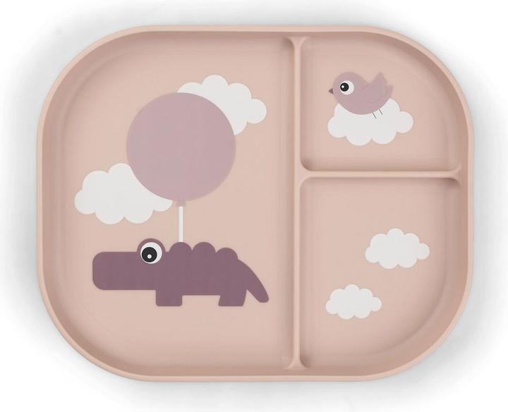 Produktbild Done by Deer Menüteller Foodie Happy clouds Rosa