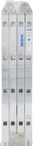 Image du produit Krause Escabeau universel articulé STABILO, utilisable comme échelle ou escabeau, 4 x 4 (Échelle simple, 575 cm)