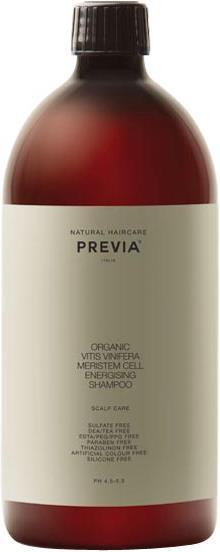 Image du produit Previa Shampooing énergisant à base de cellules de méristème de Vitis Vinifera organique (1000 ml, Shampoing liquide)