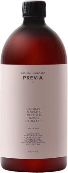 Immagine prodotto Previa Shampoo biologico alla mandorla e all'olio di semi di lino (1000 ml, Shampoo liquido)