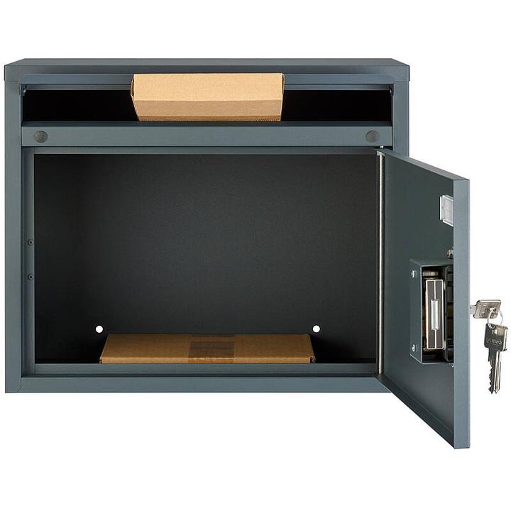 Actual product image SafePost 910PZ Briefkasten mit Profilzylinder anth