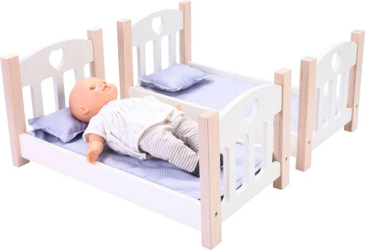 Actual product image Weible Dolls Bunk Bed Grey/White