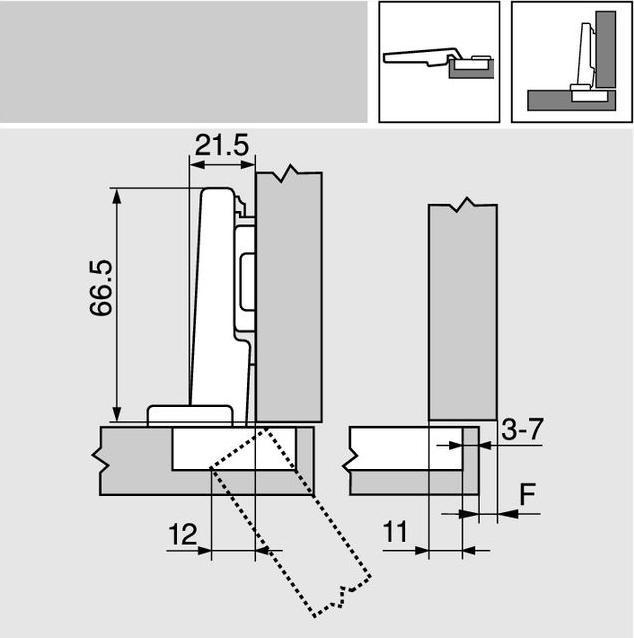 Produktbild Blum Eckband