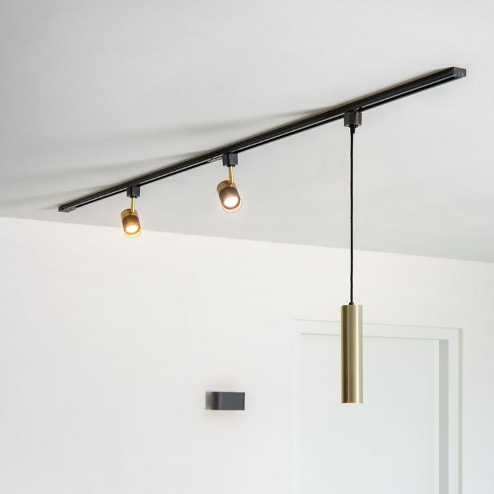 Immagine prodotto Lucide Pendente TRACK FLORIS - Sistema a binario - 1xGU10 - Oro opaco / ottone 09955/01/02 (GU10)