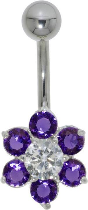 Bijouteria Bauchpiercing (Edelstahl, Silber 925, Zirkonia)