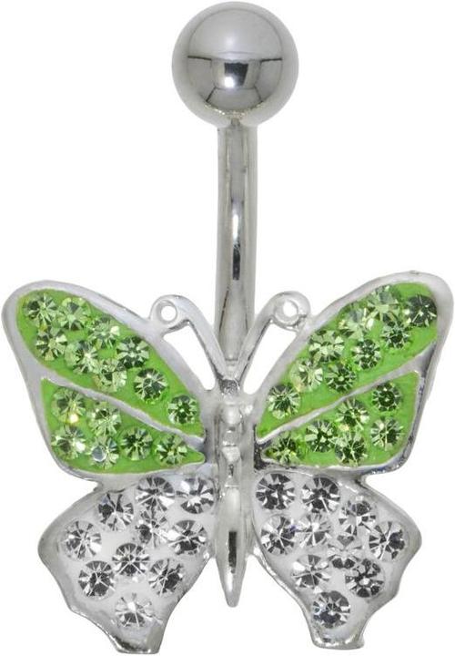 Bijouteria Bauchpiercing (Edelstahl, Silber 925, Kristall)