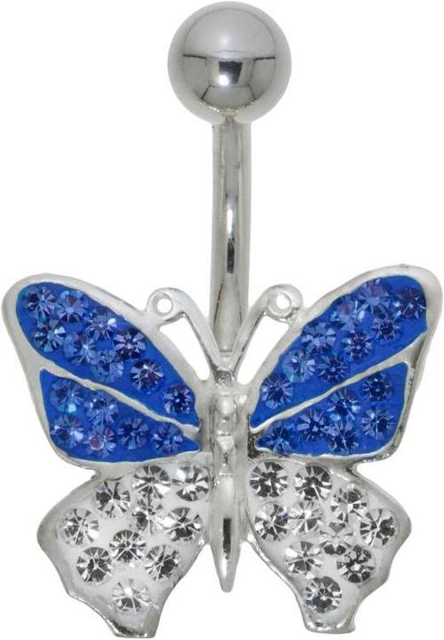 Bijouteria Bauchpiercing (Edelstahl, Silber 925, Kristall)
