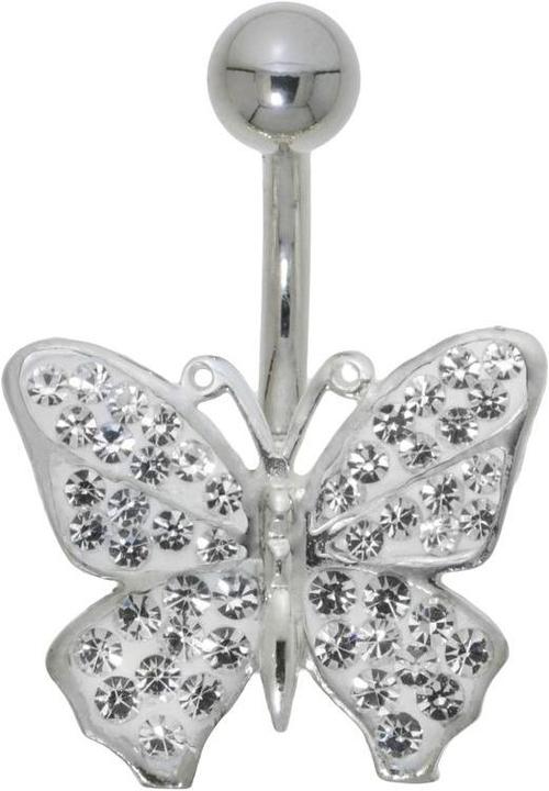 Bijouteria Bauchpiercing (Edelstahl, Silber 925, Kristall)