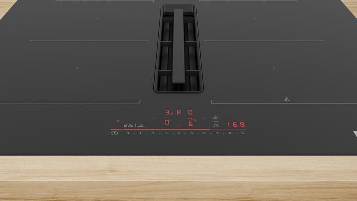 Produktbild Bosch Hausgeräte Serie 6, Kochfeld mit Dunstabzug (Induktion), 70 cm, Rahmenlos aufliegend, PVQ711H26E