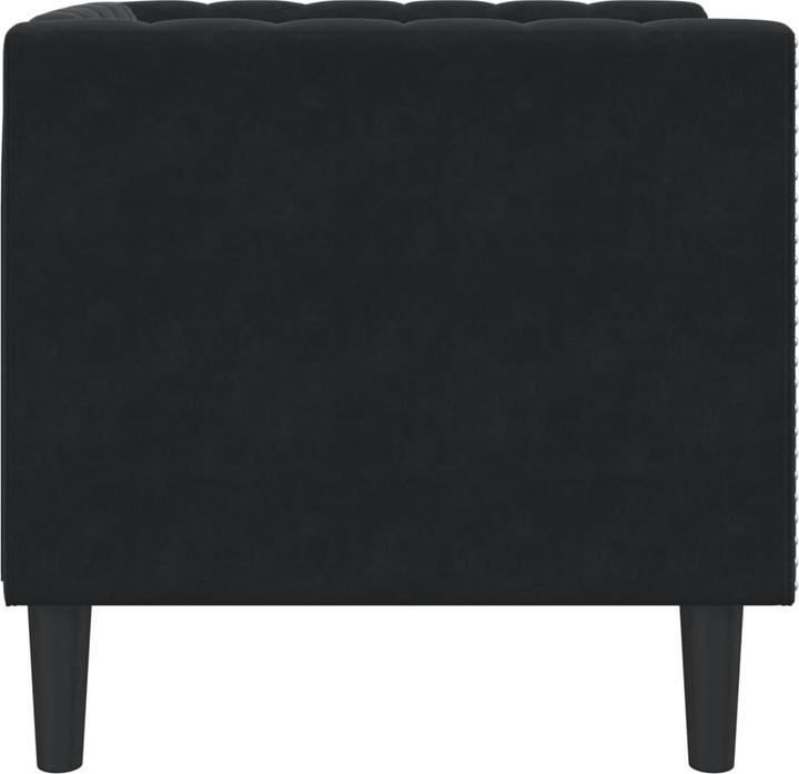 Produktbild VidaXL Chesterfield Sessel Loungesessel Clubsessel Sofa Polstersessel Schwarz