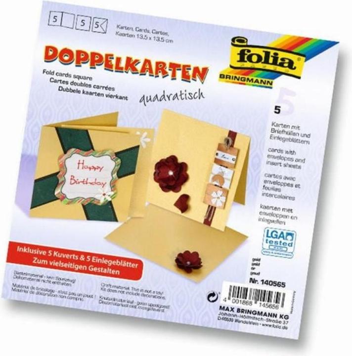 Actual product image Folia Double cards square 220 g/m2 (5 pcs.)