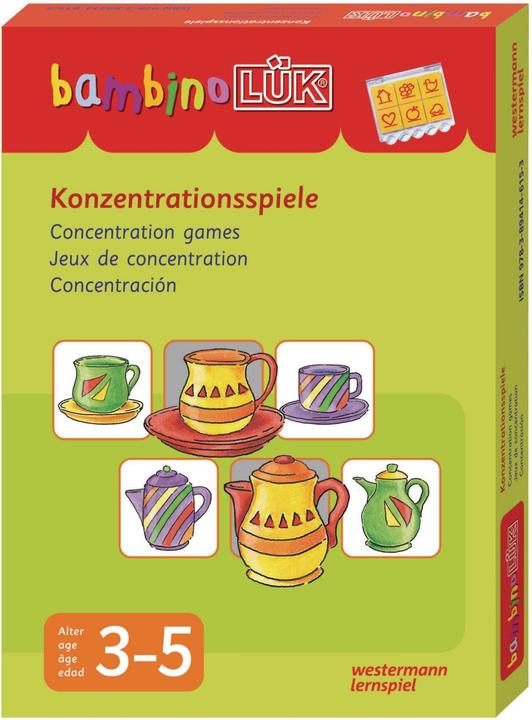 Produktbild Konzentrationsspiele (Deutsch, Englisch, Multilingual, Spanisch, Französisch)